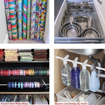 10 Budget Home Organizing Products Under $20.00 7Tension Rods Final - 10 Budget Home Organizing Products Under $20.00