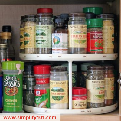 Canva spices - ORGANIZING FAVOURITES: 16 WAYS TO ORGANIZE WITH TURNTABLES