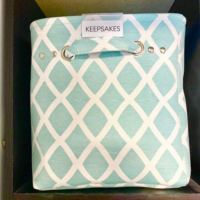 basket close up after - BABY REACH-IN CLOSET BEFORE AND AFTER PICTURES