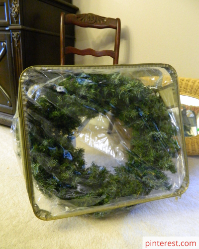 Bedding Bag - 10 Ways To Store Seasonal Wreaths