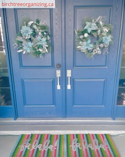 Front door - 10 Ways To Store Seasonal Wreaths