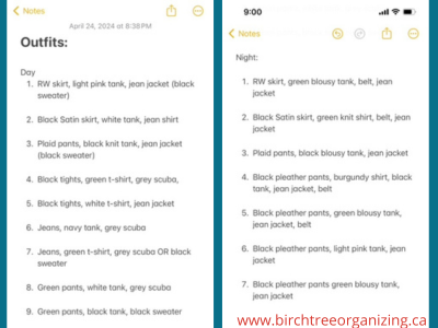 Canva Notes - 10 Ways To Stay Organized While Travelling