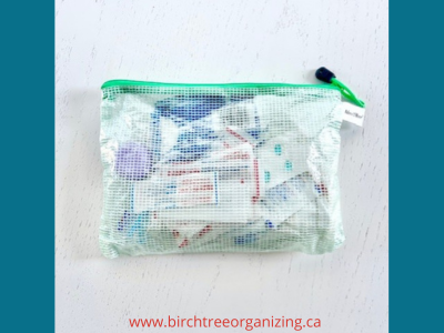 Canva Zippered Pouch - 10 Ways To Stay Organized While Travelling