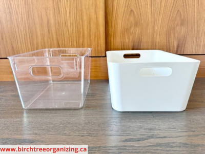 clear vs opaque - Choosing The Right Storage Baskets & Bins
