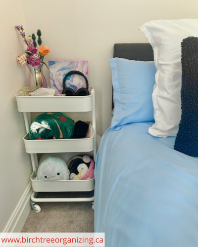 Bedside - 16 Ways To Organize With A 3-Tier Cart