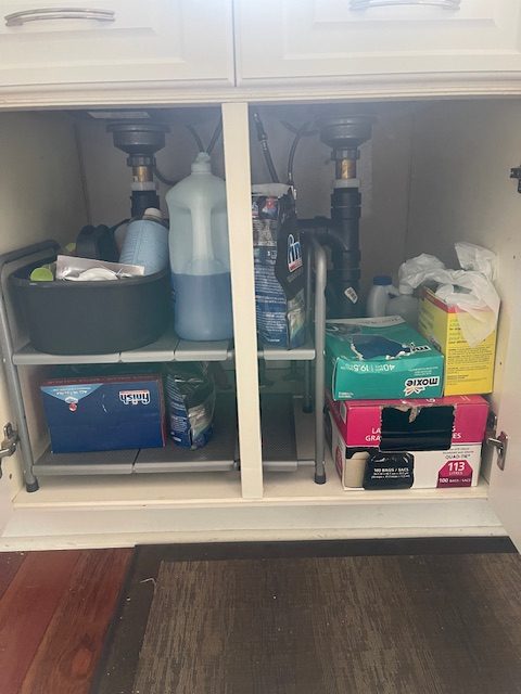 KITCHEN BEFORE AND AFTER PICTURES After under sink rotated - KITCHEN BEFORE AND AFTER PICTURES
