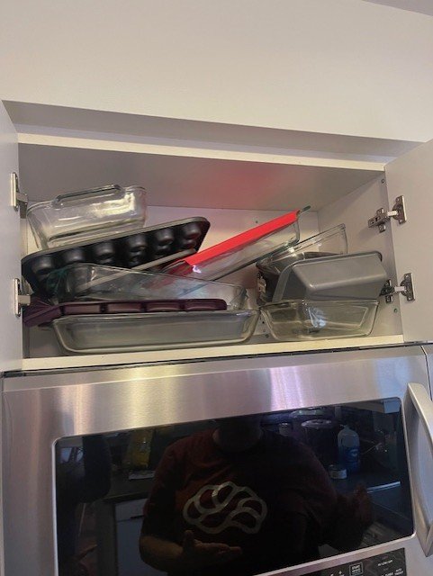 KITCHEN BEFORE AND AFTER PICTURES Before above stove - KITCHEN BEFORE AND AFTER PICTURES