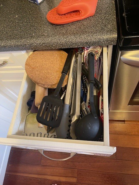 KITCHEN BEFORE AND AFTER PICTURES Before cooking utensils 2 - KITCHEN BEFORE AND AFTER PICTURES