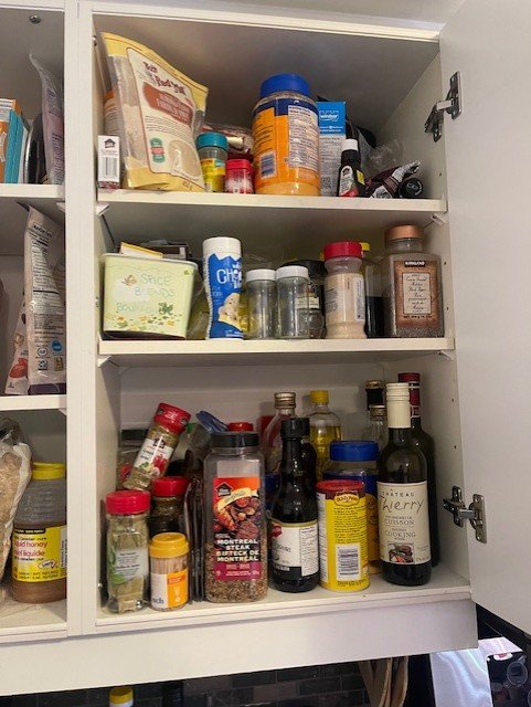 KITCHEN BEFORE AND AFTER PICTURES Before spices and oils - KITCHEN BEFORE AND AFTER PICTURES