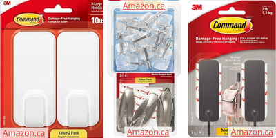 Command hooks - 15 Dorm Room Essentials To Maximize Space